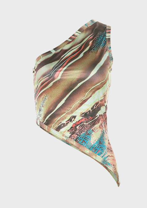 Tank Top Y2K One shoulder off Sleeveless This fashion-forward top is made of lightweight, breathable fabrics for optimal comfort. It's perfect for all-day wear and is sure to turn heads, y2k, Cherryonce