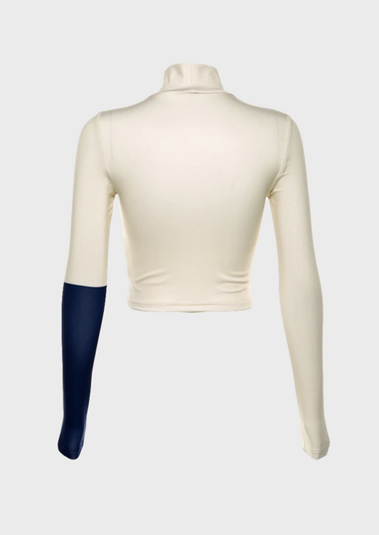 High Street Blouse Polo neck Long sleeves Y2K Grunge Punk, cherryonce