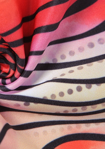 Boat neck Cut out back Lips print Abstract printing Long sleeves Y2K Baddie