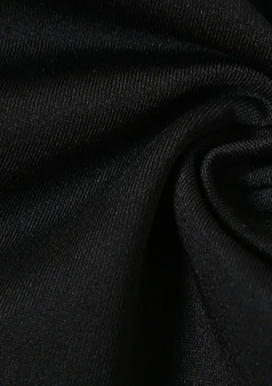 Cut out black bodysuit Long sleeves Jewel neck
