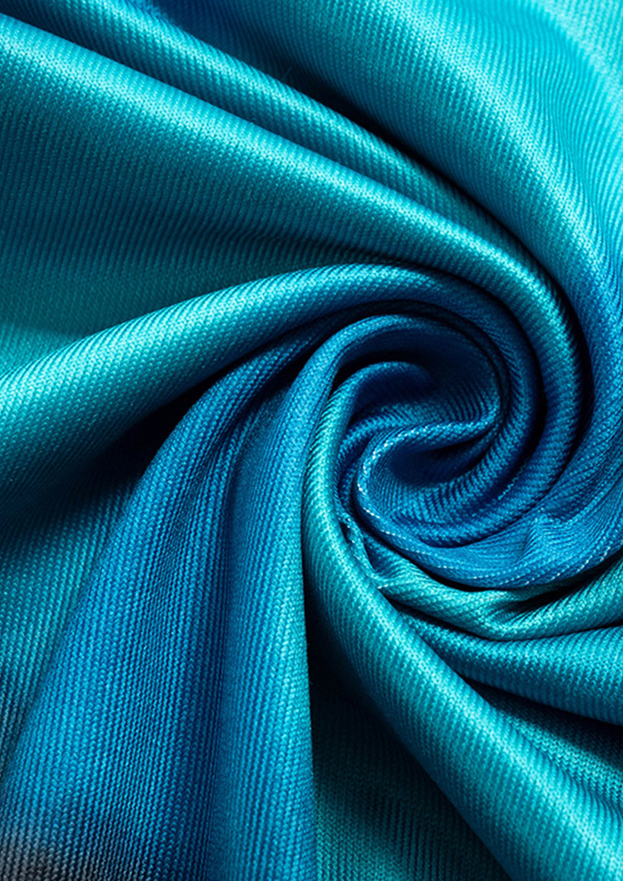 Ocean Blue 2 Piece Set  Tie up back  Cut out front  Abstract navy baby blue printing  Backless detail  Long sleeves  Scoop neck, Cherryonce